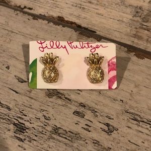 Lilly Pulitzer Pineapple earri